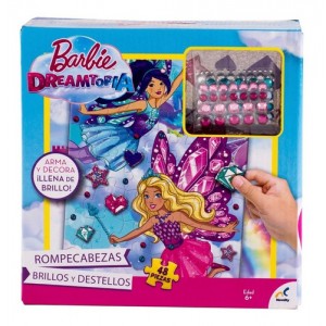 Rompecabezas brillos y destellos  Barbie Dreamtopia